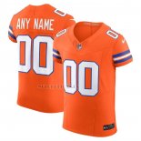 Camiseta NFL Elite Denver Broncos Alterno 2 Mile High Collection 1977 Throwback Vapor F.U.S.E. Personalizada Naranja