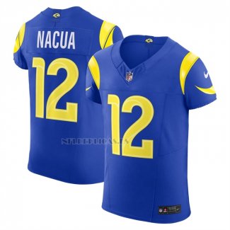 Camiseta NFL Elite Los Angeles Rams Puka Nacua Vapor F.U.S.E. Azul
