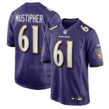Camiseta NFL Game Baltimore Ravens Sam Mustipher Violeta