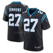 Camiseta NFL Game Carolina Panthers Isaiah Simmons Negro