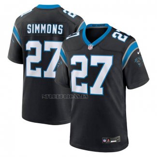 Camiseta NFL Game Carolina Panthers Isaiah Simmons Negro