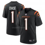 Camiseta NFL Game Cincinnati Bengals Ja Marr Chase Negro