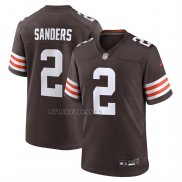 Camiseta NFL Game Cleveland Browns Shedeur Sanders Marron