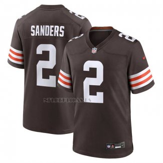 Camiseta NFL Game Cleveland Browns Shedeur Sanders Marron