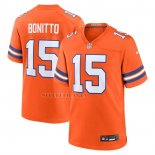 Camiseta NFL Game Denver Broncos Nik Bonitto Alterno 2 Mile High Collection 1977 Throwback Naranja