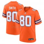 Camiseta NFL Game Denver Broncos Rod Smith Mile High Collection 1977 Throwback Retired Naranja