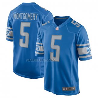 Camiseta NFL Game Detroit Lions David Montgomery Azul