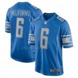 Camiseta NFL Game Detroit Lions Ifeatu Melifonwu 6 Azul