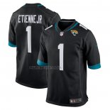 Camiseta NFL Game Jacksonville Jaguars Travis Etienne Alterno 2021 NFL Draft Pick Negro