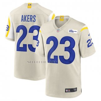 Camiseta NFL Game Los Angeles Rams Cam Akers Crema