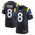 Camiseta NFL Game Los Angeles Rams Jared Verse 2025 Rivalries Collection Negro