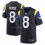Camiseta NFL Game Los Angeles Rams Jared Verse 2025 Rivalries Collection Negro