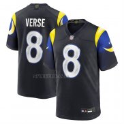 Camiseta NFL Game Los Angeles Rams Jared Verse 2025 Rivalries Collection Negro