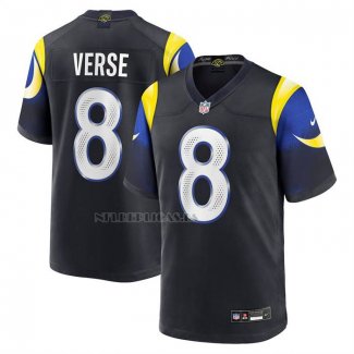 Camiseta NFL Game Los Angeles Rams Jared Verse 2025 Rivalries Collection Negro