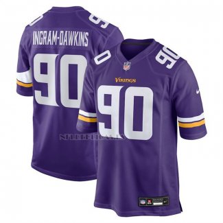 Camiseta NFL Game Minnesota Vikings Tyrion Ingram Dawkins Violeta
