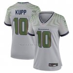 Camiseta NFL Game Mujer Seattle Seahawks Cooper Kupp 2025 Rivalries Collection Gris