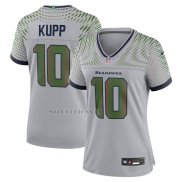 Camiseta NFL Game Mujer Seattle Seahawks Cooper Kupp 2025 Rivalries Collection Gris