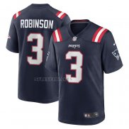 Camiseta NFL Game New England Patriots James Robinson Azul