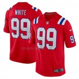 Camiseta NFL Game New England Patriots Keion White Alterno Rojo