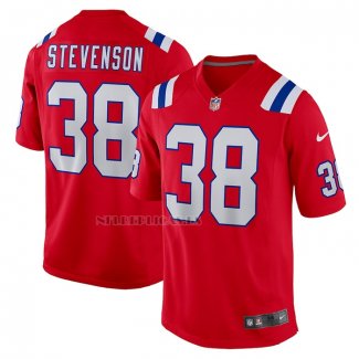 Camiseta NFL Game New England Patriots Rhamondre Stevenson Alterno Rojo