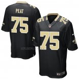 Camiseta NFL Game New Orleans Saints Andrus Peat Negro