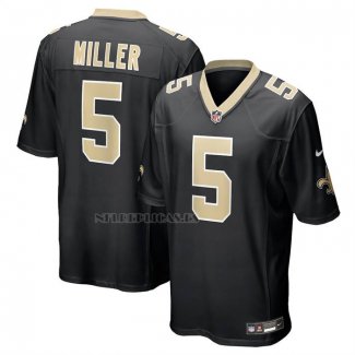 Camiseta NFL Game New Orleans Saints Kendre Miller Negro1
