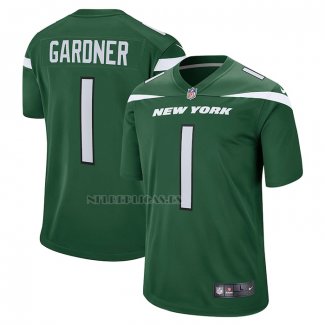 Camiseta NFL Game New York Jets Ahmad Sauce Gardner 2022 NFL Draft Pick Verde