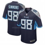 Camiseta NFL Game Nino Tennessee Titans Jeffery Simmons Azul