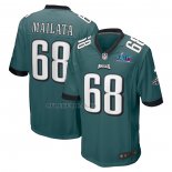 Camiseta NFL Game Philadelphia Eagles Jordan Mailata Super Bowl LVII Patch Verde