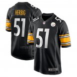 Camiseta NFL Game Pittsburgh Steelers Nick Herbig Negro