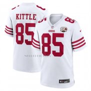 Camiseta NFL Game San Francisco 49ers George Kittle 80 Aniversario Blanco