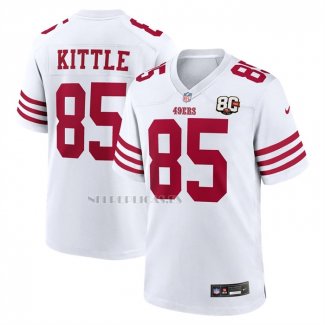 Camiseta NFL Game San Francisco 49ers George Kittle 80 Aniversario Blanco