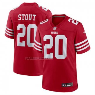 Camiseta NFL Game San Francisco 49ers Upton Stout Rojo