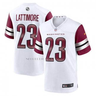 Camiseta NFL Game Washington Commanders Marshon Lattimore Blanco