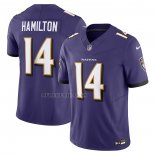Camiseta NFL Limited Baltimore Ravens Kyle Hamilton Vapor F.U.S.E. Violeta