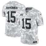 Camiseta NFL Limited Kansas City Chiefs Patrick Mahomes 2024 Salute To Service Gris