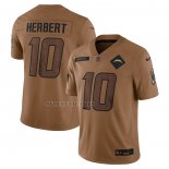 Camiseta NFL Limited Los Angeles Chargers Justin Herbert 2023 Salute To Service Marron