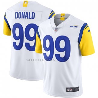Camiseta NFL Limited Los Angeles Rams Aaron Donald Alterno Vapor Blanco