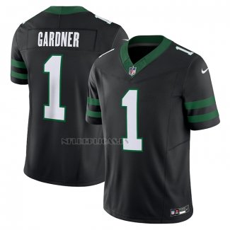 Camiseta NFL Limited New York Jets Ahmad Sauce Gardner Alterno Vapor F.U.S.E. Legacy Negro