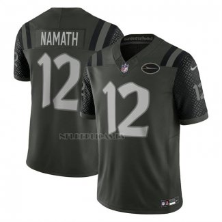 Camiseta NFL Limited New York Jets Joe Namath 2025 Rivalries Collection Retired Verde
