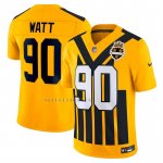 Camiseta NFL Limited Pittsburgh Steelers TJ Watt Vapor F.U.S.E. Alterno Oro