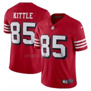Camiseta NFL Limited San Francisco 49ers George Kittle Alterno Vapor Rojo
