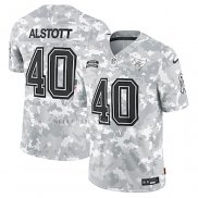 Camiseta NFL Limited Tampa Bay Buccaneers Mike Alstott 2024 Salute To Service Retired Gris