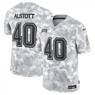 Camiseta NFL Limited Tampa Bay Buccaneers Mike Alstott 2024 Salute To Service Retired Gris