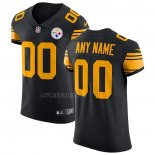 Camiseta NFL Elite Pittsburgh Steelers Personalizada Vapor Untouchable Color Rush Negro