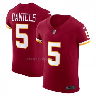 Camiseta NFL Elite Washington Commanders Jayden Daniels Vapor F.U.S.E. Rojo1