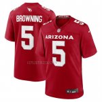 Camiseta NFL Game Arizona Rojos Baron Browning Rojo
