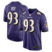 Camiseta NFL Game Baltimore Ravens Bravvion Roy Violeta
