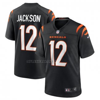 Camiseta NFL Game Cincinnati Bengals Shedrick Jackson Negro