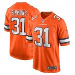Camiseta NFL Game Denver Broncos Justin Simmons Alterno Naranja